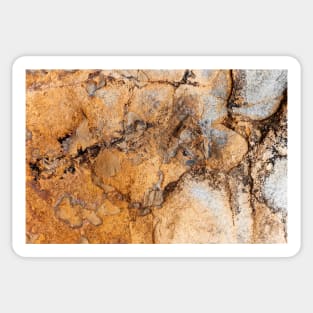 Rustic Seaside Volcanic Texture Eroding Sticker